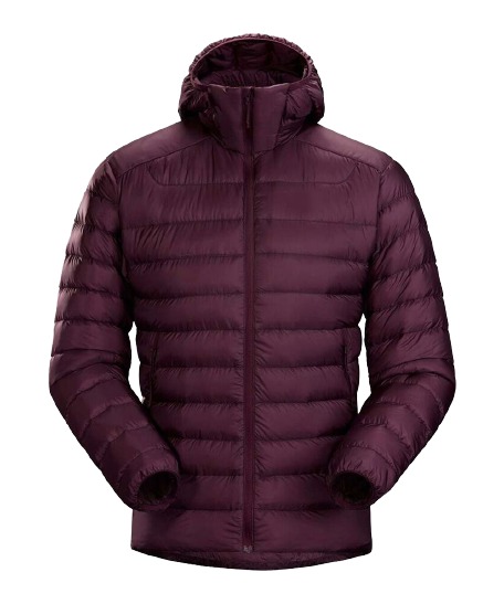 Burgundy Hooded Puffer Jacket