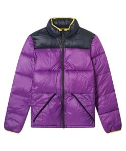 mens purple puffer vest