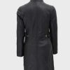 Faux Fur Leather Black Hooded Coat for Women’s Outfits