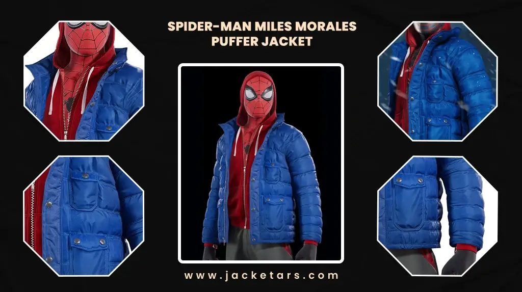 Spider-man Miles Morales Puffer Jacket