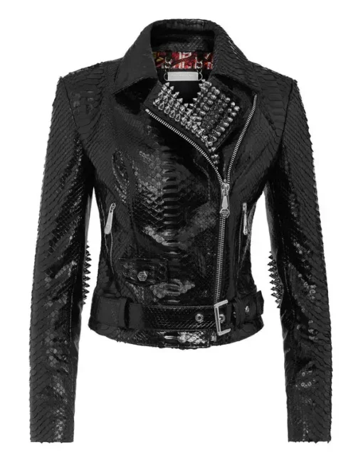 Women’s Studded Biker Jacket | Women’s Studded Motorcycle Jacket