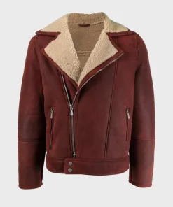 Men’s Flying Burgundy Leather Jacket