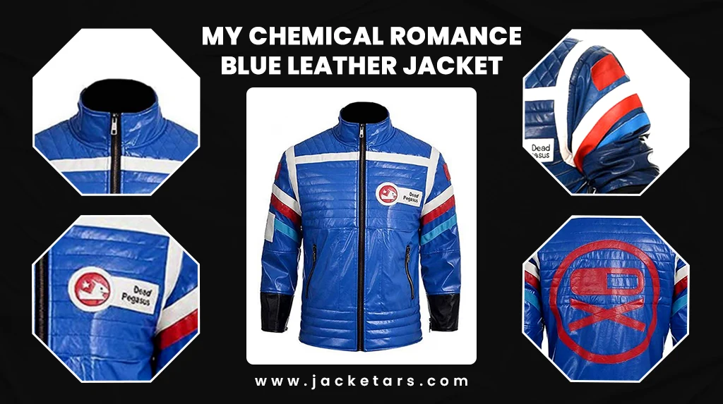 My Chemical Romance Blue Leather Jacket