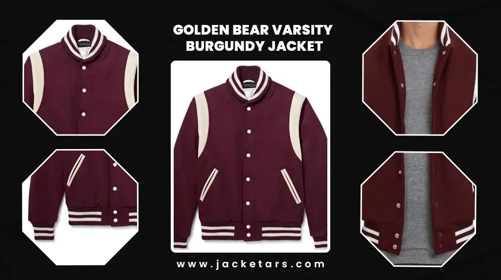 Red/Stone Contemporary Fit Varsity Jacket – Golden Bear Sportswear