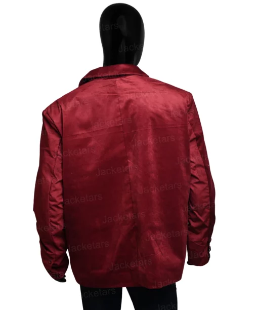 Men’s Burgundy Velvet Blazer Jacket