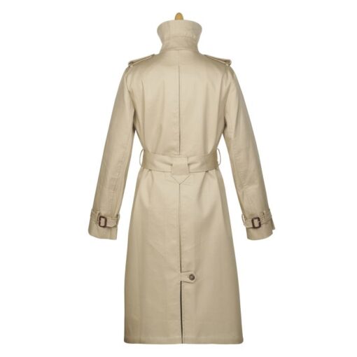 Women Beige Belted Trench Coat