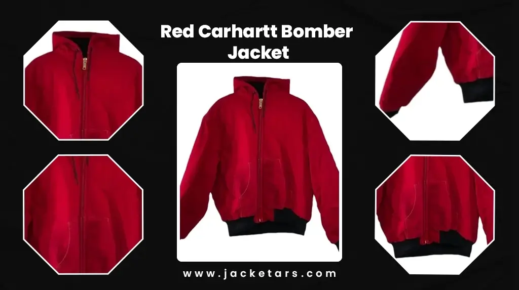 Red Carhartt Bomber Jacket