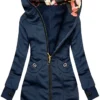 Women's Turtleneck Hooded Jacket