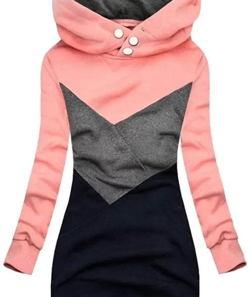 Women's Turtleneck Hooded Jacket