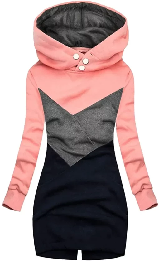 Women's Turtleneck Hooded Jacket