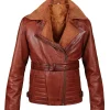 Blingsoul Women Asymmetrical Leather Jacket