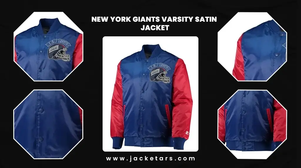 New York Giants Varsity Satin Jacket