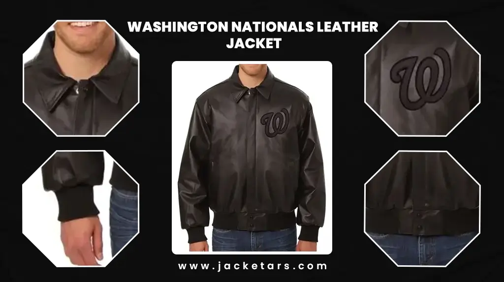 Washington Nationals Leather Jacket