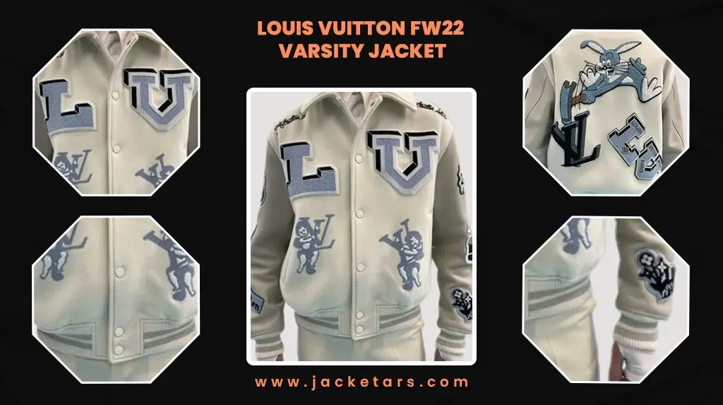 FW22 Louis Vuitton Jacket  Louis Vuitton FW22 Varsity Jacket