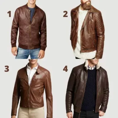 Mens Brown Leather Jackets 