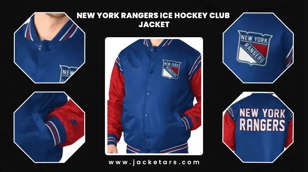90's New York Rangers Eastern Varsity Jacket