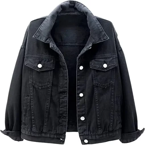 Women's Black Denim Jacket