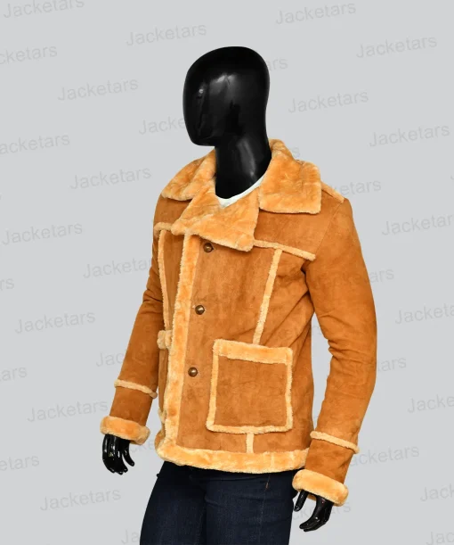 Mens Sheepskin Leather Fur Coat