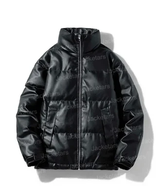 Men Black Puffer Jacket