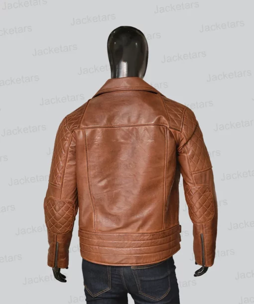 Mens Brown Biker Leather Jacket