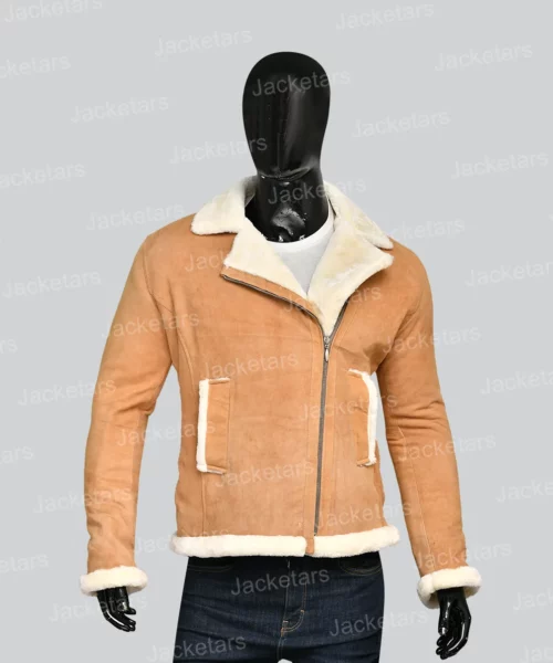 Women Brown Faux Shearling Jacket
