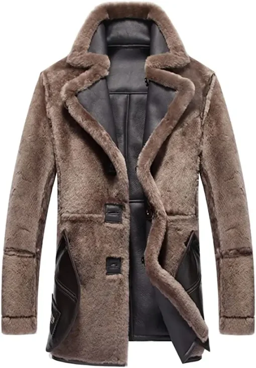 Mens B3 Sheepskin Fur Coat | B3 RAF Aviator Leather Fur Jacket