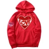 Valentine Embroidered Red Hoodies