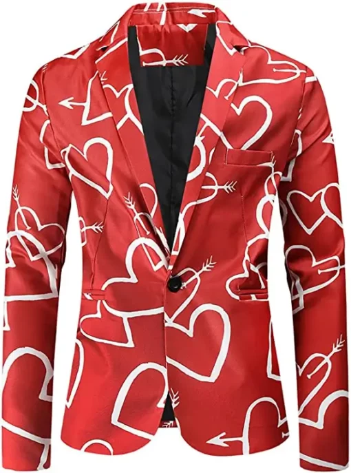 Valentine’s Day Red Blazer