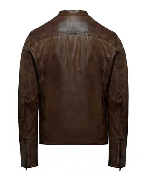 Men's Café Racer Leather Jacket