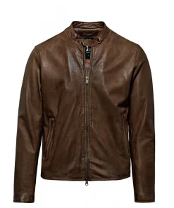 Men's Café Racer Leather Jacket