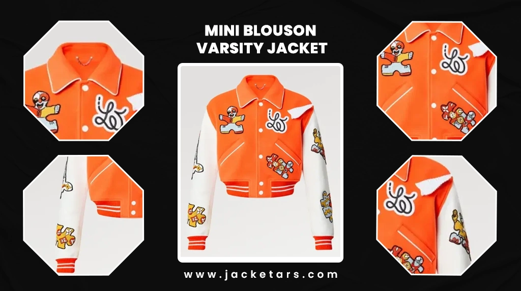 Louis Vuitton Mini Varsity Blouson (lv orange varsity Jacket) for