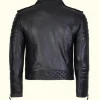 Black Motorcycle Biker Leather Jacket