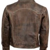 Brown Trucker Leather Jacket