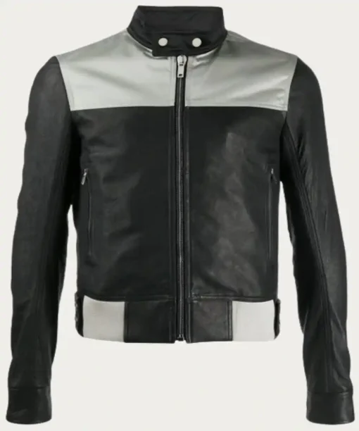 Mens Slim Fit Motorcycle Leather Jacket | Mens Slim Fit Biker Jacket