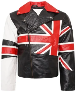 Union Jack British Flag Leather Jacket