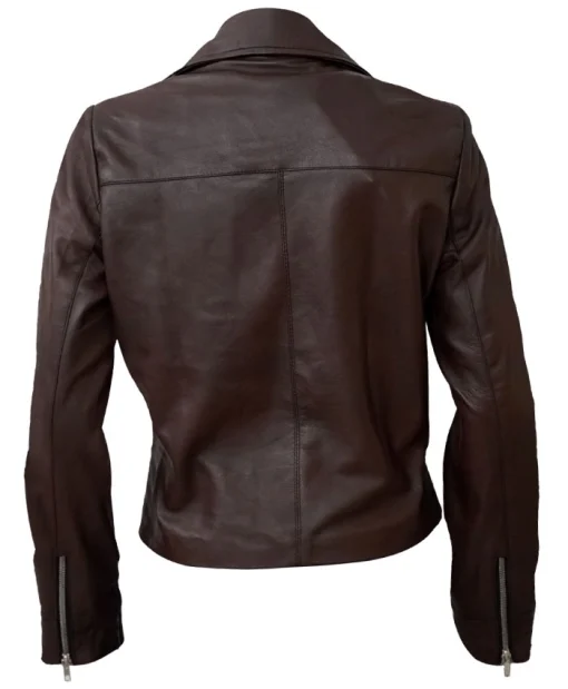 Women’s Slim Fit Brown Leather Jacket