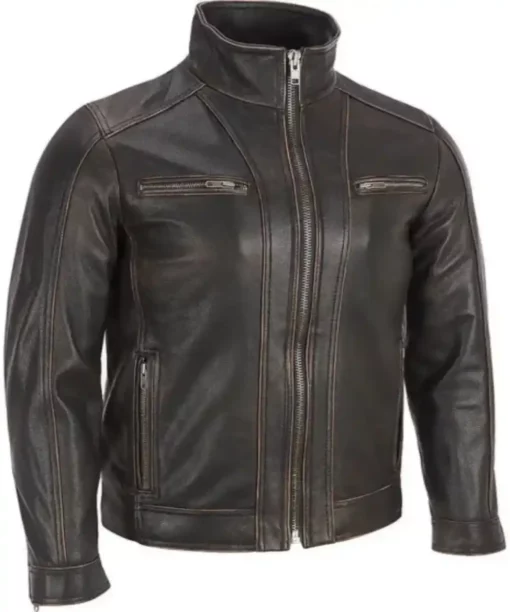 Black Rivet Leather Jacket