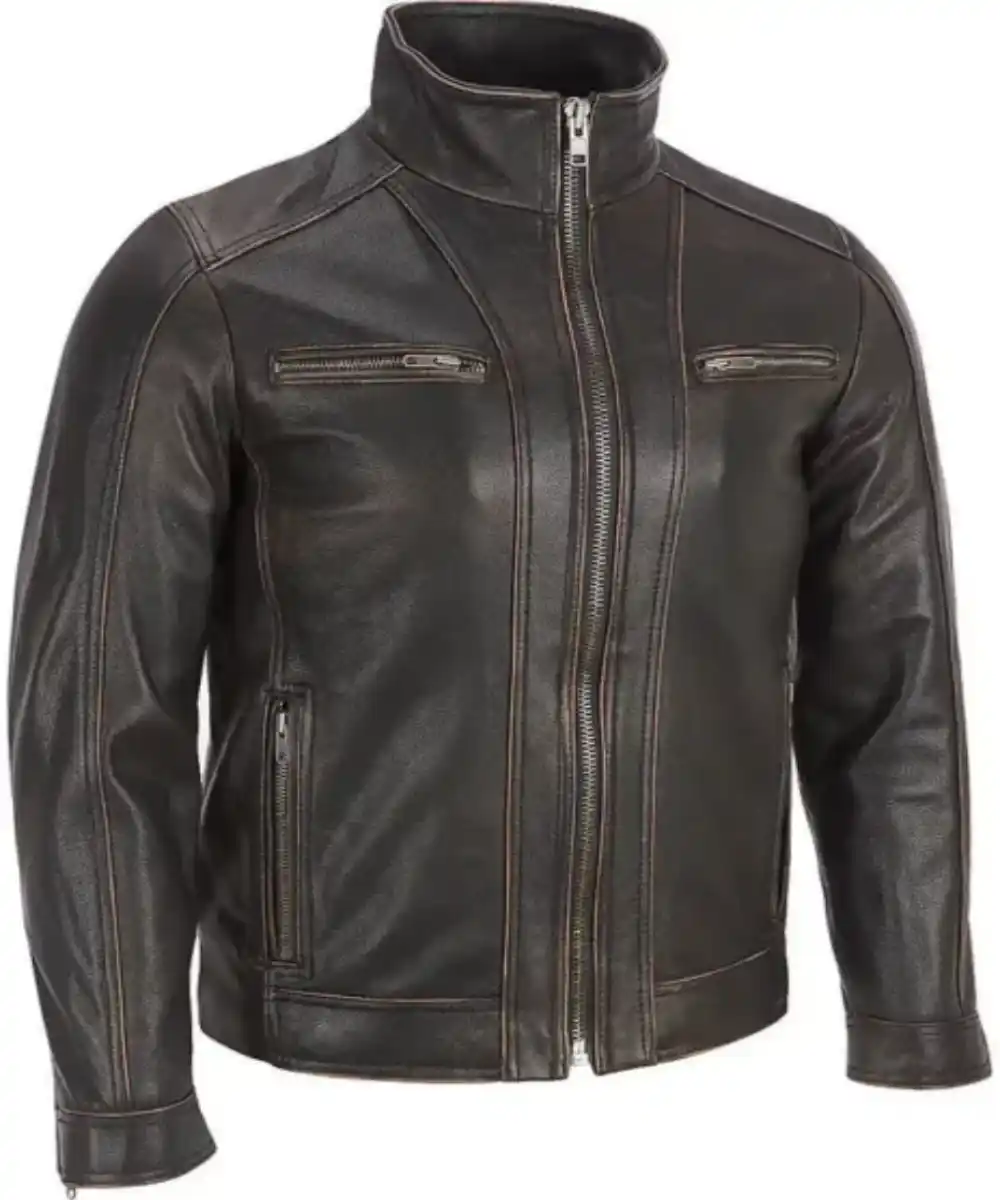 Black Rivet Leather Jacket | Black Rivet Motorcycle Jacket