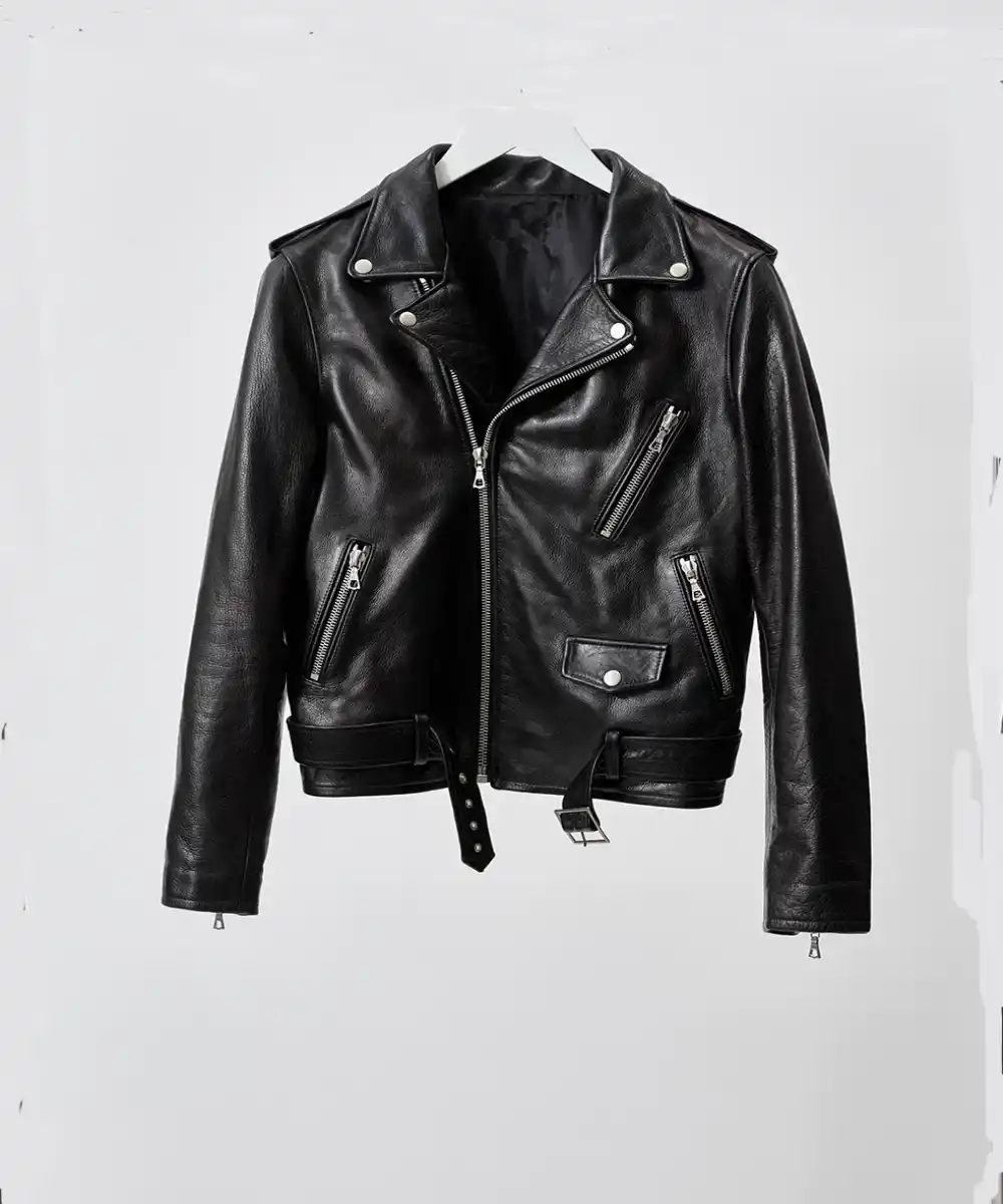 Black Leather Moto Jacket | Leather Moto Black Jacket - Jacketars