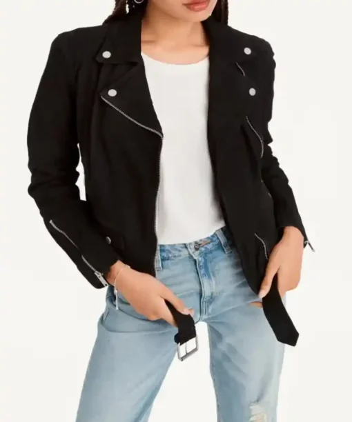 Black Suede Leather Jacket