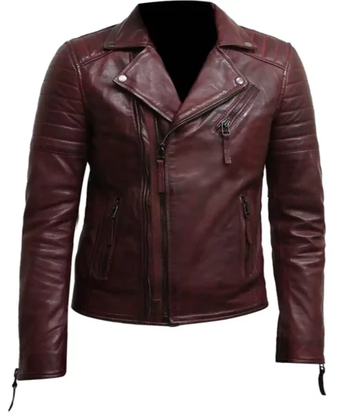Burgundy Leather Jacket