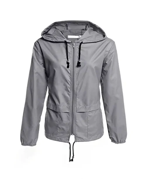 Packable Rain Windbreaker Hooded Jacket