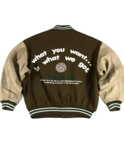 Vintage Brown Varsity Jacket