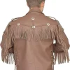 Brown Fringe Leather Jacket