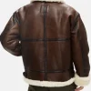Men Brown Shearling Jacket