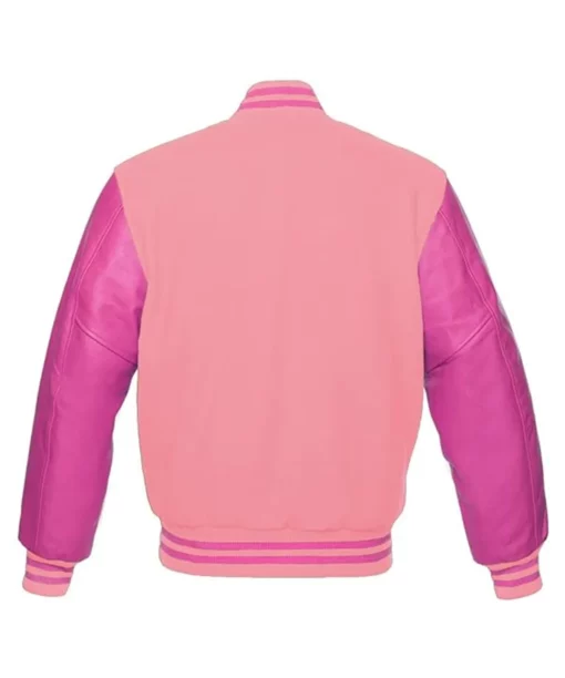 Pink Varsity Jacket Womens