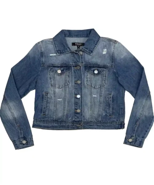 Womens Distressed Denim Jacket