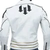 White Biker Leather Jacket