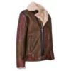 Aviator Flying Brown Bomber Leather Jacket