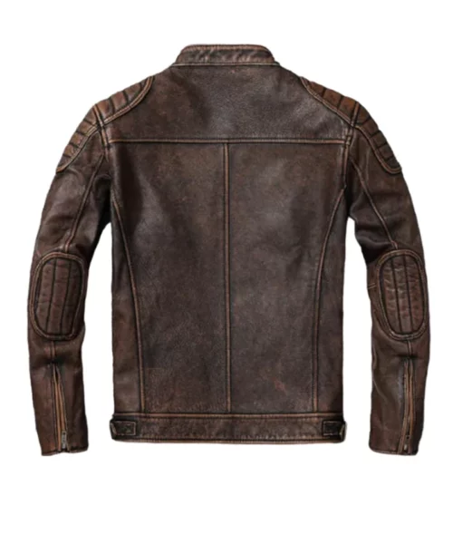 Men Cowhide Leather Jacket